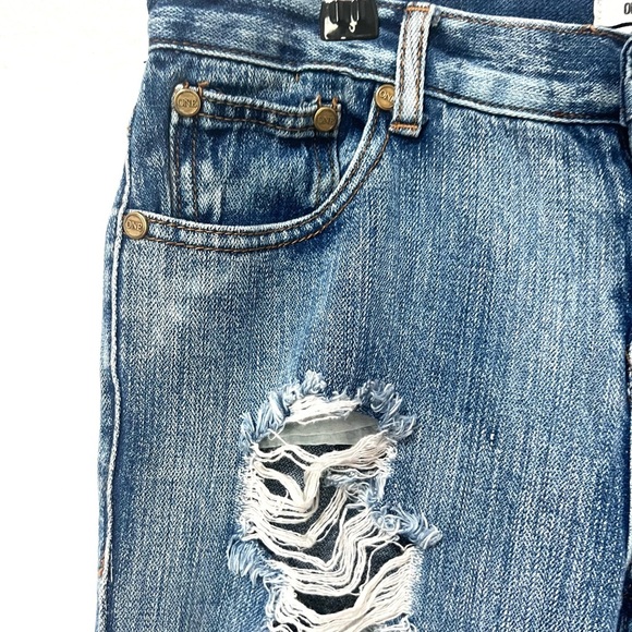 One by one teas spoon 26 awesome baggies Distressed Boyfriend Jeans 26 - Picture 7 of 10